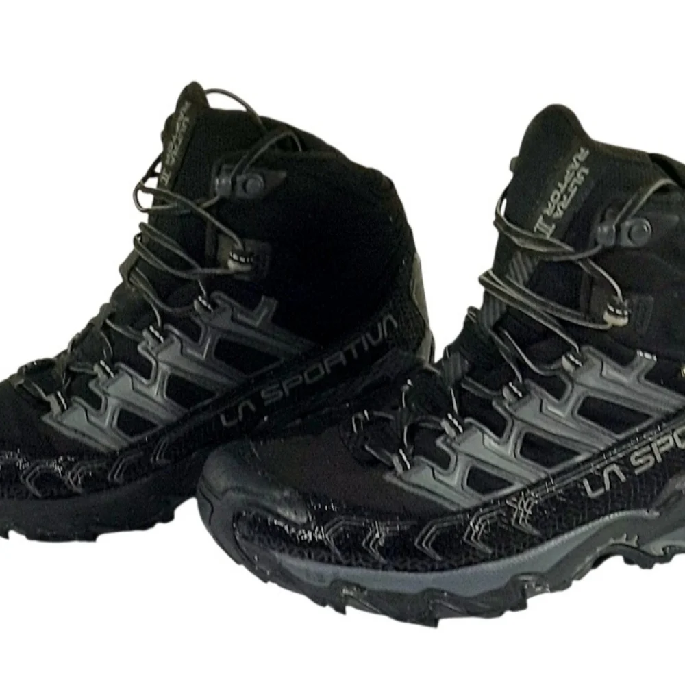 Men's sz 8 M La Sportiva Ultra Raptor II Mid GTX Black Hiking Boots Gortex